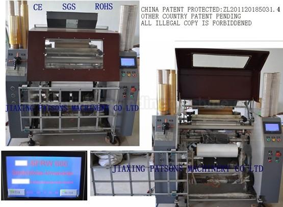 Automatic polythene stretch film rewinder » PPD-ARW-600